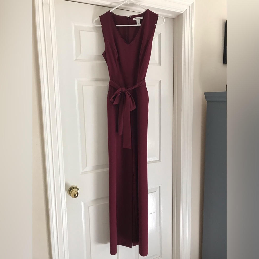 Burgundy White House Black Market Jumpsuit for Your Holiday Parties